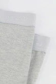 Bóxer brief gris medio con costuras y elástico en contraste
