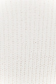 Suéter tejido unicolor con cuello redondo y hombros rodados