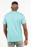 Camiseta manga corta azul con arte de Jefferson Airplane