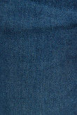 Jean azul oscuro skinny tiro bajo con 5 bolsillos clásicos