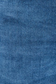 Jean súper skinny azul tiro bajo con costuras en contraste