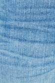 Jean slim azul medio tiro bajo con desgastes de color