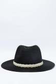 sombrero-de-paja-para-mujer-estilo-fedora-en-colores-negro-y-crema-claro-con-lazo-decorativo