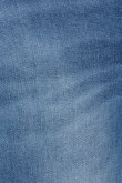Jean azul medio tipo jegging con desgastes de color localizados