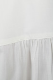 Blusa unicolor manga corta con aberturas laterales