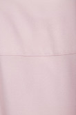 Blusa manga larga unicolor con cuello camisero y bolsillo cuadrado