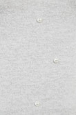 Camiseta manga corta unicolor con perlas decorativas en frente