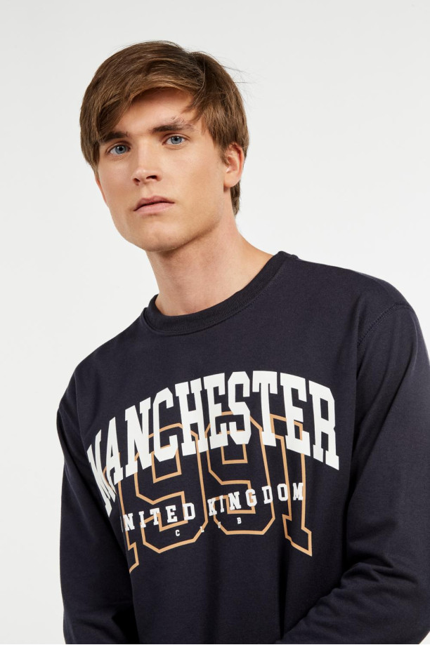 Suéter Manchester cuello redondo para hombre
