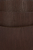 Cinturón unicolor con texturas y hebilla cuadrada metálica