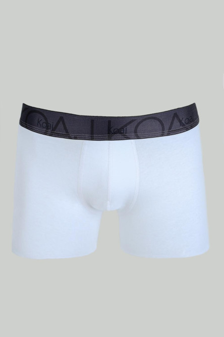 Bóxer blanco brief-medio con elástico negro en la cintura