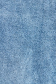 Chaqueta slim de jean azul con botones y bolsillos de parche
