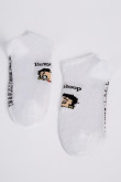 Medias tobilleras blancas con diseños de Betty Boop