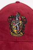 Gorra beisbolera roja oscura con bordado de Harry Potter en frente