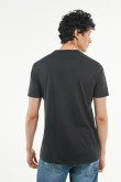 Camiseta negra con cuello redondo y diseño de El Padrino