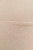 Camiseta manga corta unicolor con escote asimétrico cruzado