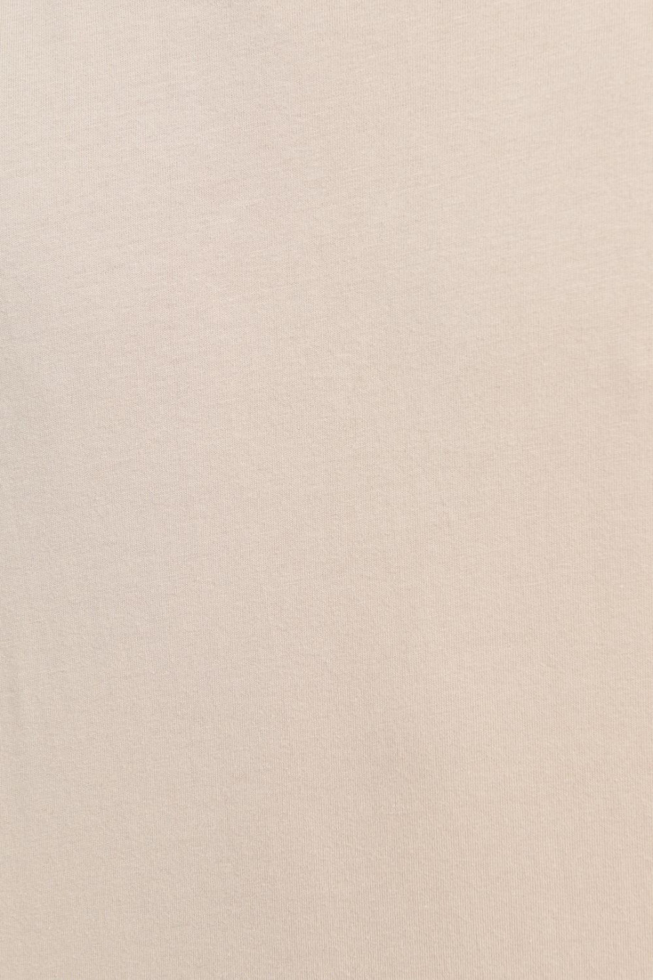 Camiseta unicolor con manga corta y cuello redondo en rib