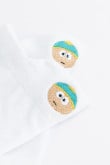 Medias tobilleras blancas con bordado posterior de South Park