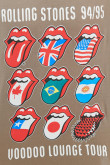Camiseta kaki con arte de The Rolling Stones y manga corta