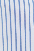 Camisa manga larga unicolor a rayas con cuello button down