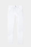 Jean blanco slim con ajuste ceñido, tiro bajo y 5 bolsillos
