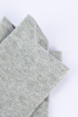 Medias tobilleras grises claras con efecto jaspe y diseño de la Pantera Rosa