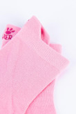 Medias tobilleras rosadas claras con bordado de la Pantera Rosa