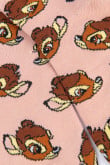 Medias cortas rosadas claras con diseños de Bambi