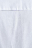 Camisa manga corta blanca ajustada con bolsillo en frente