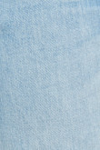 Jean tiro bajo slim azul ajustado con desgastes de color