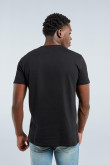 Camiseta negra con estampado de El Padrino y manga corta