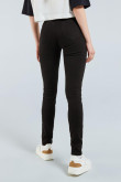 Jean Jegging tiro alto negro solido sin rotos.