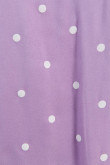 Blusa manga corta unicolor con anudado delantero y diseños