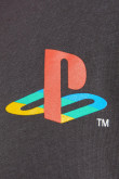 Camiseta cuello redondo gris intensa con diseños de PlayStation