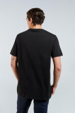 Camiseta manga corta negra con diseño de Monopolio