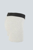 Bóxer pierna larga gris claro con diseños mini print y costuras planas