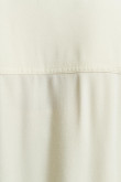 Blusa unicolor manga larga con doble bolsillo y cuello camisero