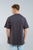 Camiseta gris intensa oversize con diseño de Billy & Mandy