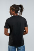 Camiseta negra con arte college de Phoenix y cuello redondo