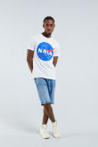 Camiseta manga corta crema de NASA