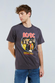 Camiseta manga corta con estampado de AC/DC