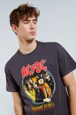 Camiseta manga corta con estampado de AC/DC