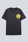 Camiseta oversize gris intensa con diseño de Rick and Morty