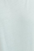 Camiseta unicolor en algodón con cuello redondo