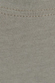 Camiseta unicolor con manga corta y cuello redondo