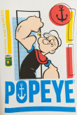 Camiseta manga corta crema con diseño en frente de Popeye