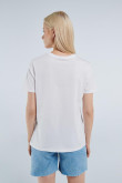 Camiseta blanca con manga corta y diseño de Chicas Superpoderosas