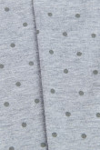 Bóxer gris claro brief - medio con diseños de puntos en contraste