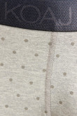 Bóxer gris claro midway brief-largo con costuras planas y diseños
