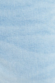 Jean skinny ajustado tiro bajo azul claro con desgastes