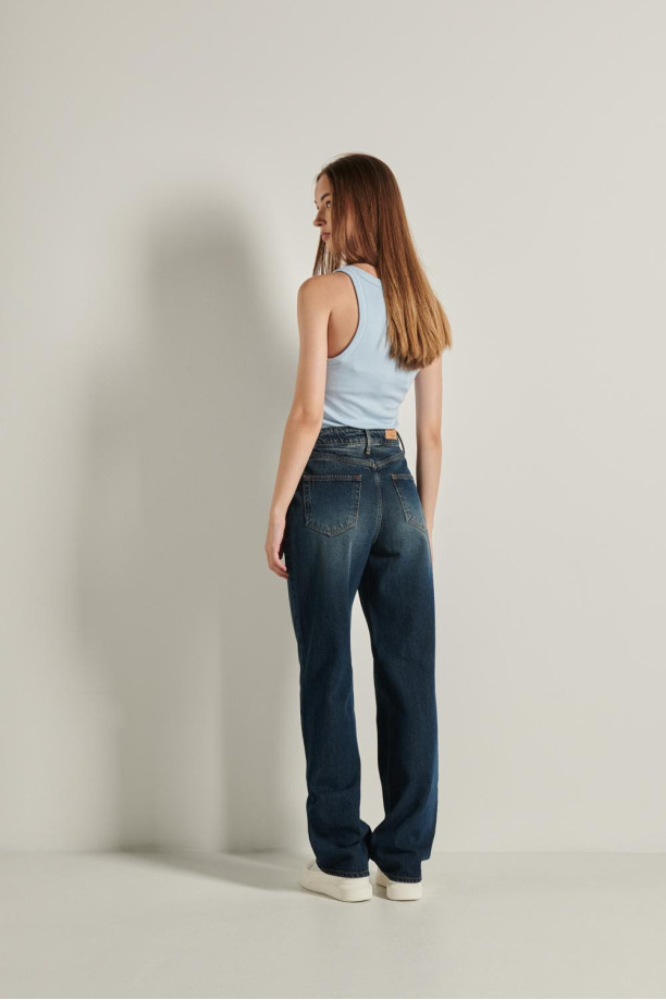 Mujer Jeans holgados estilo años 90 con tiro alto